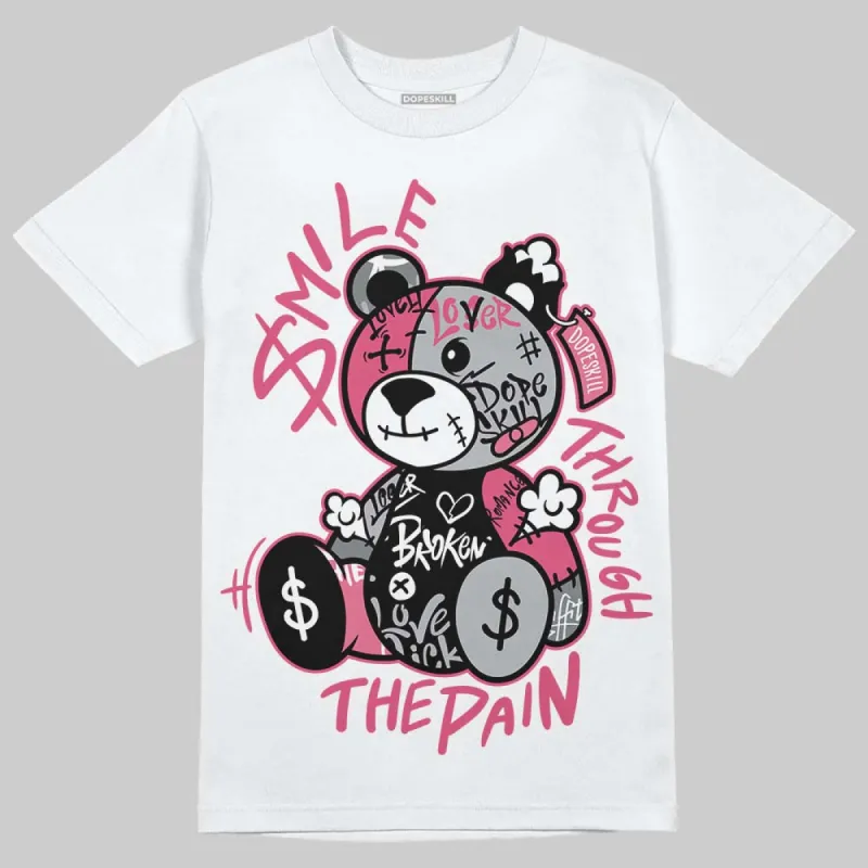 Gel Kayano 14 Pink Glo DopeSkill T-Shirt Smile Through The Pain Graphic sold by DopeSkill