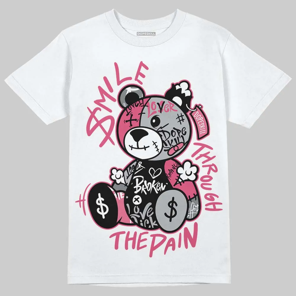 Gel Kayano 14 Pink Glo DopeSkill T-Shirt Smile Through The Pain Graphic sold by DopeSkill
