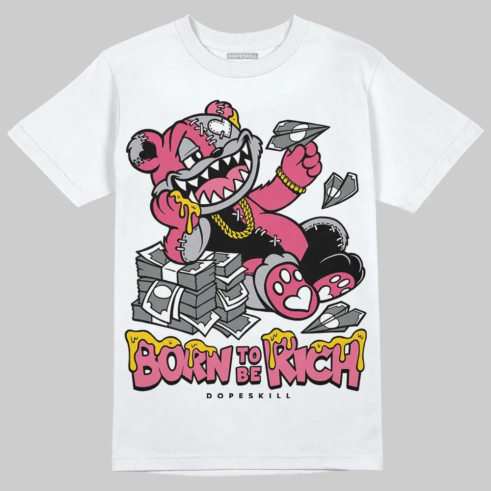 Gel Kayano 14 Pink Glo DopeSkill T-Shirt Born To Be Rich Graphic sold by DopeSkill