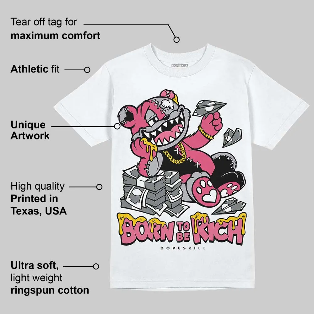 Gel Kayano 14 Pink Glo DopeSkill T-Shirt Born To Be Rich Graphic sold by DopeSkill product image thumbnail 3