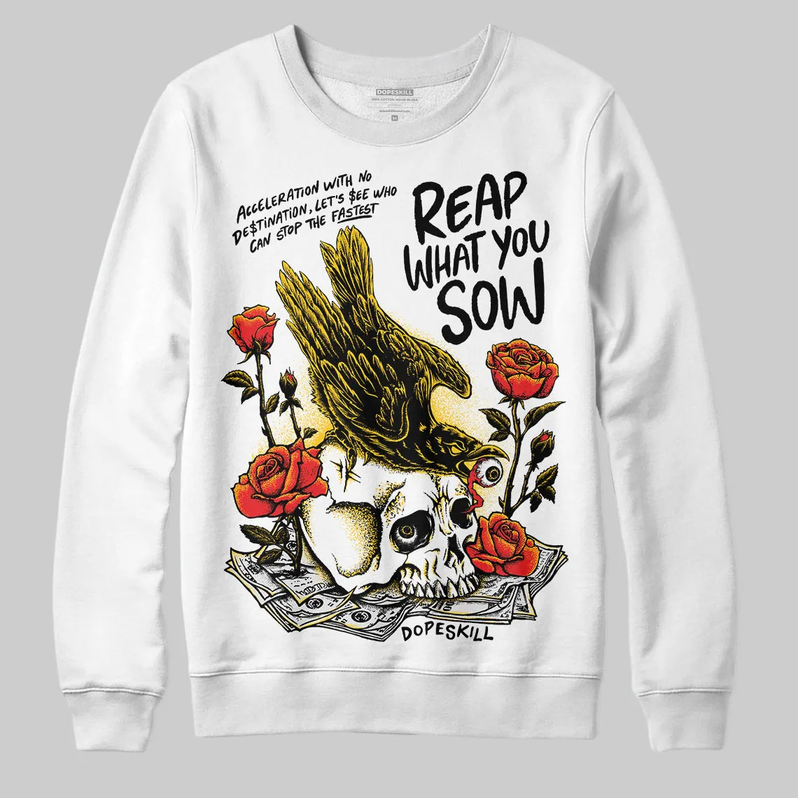 Yellow Collection DopeSkill Sweatshirt Reap What You Sow Graphic sold by DopeSkill product image thumbnail 2