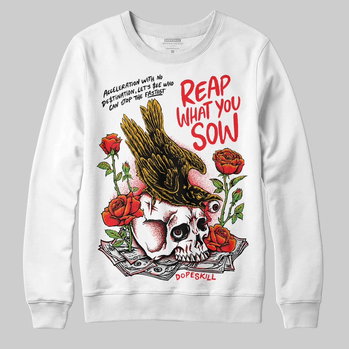 Red Collection DopeSkill Sweatshirt Reap What You Sow Graphic sold by DopeSkill product image thumbnail 2