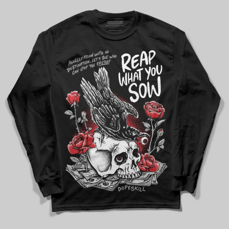 Dunk Panda White Black DopeSkill Long Sleeve T-Shirt Reap What You Sow Graphic sold by DopeSkill