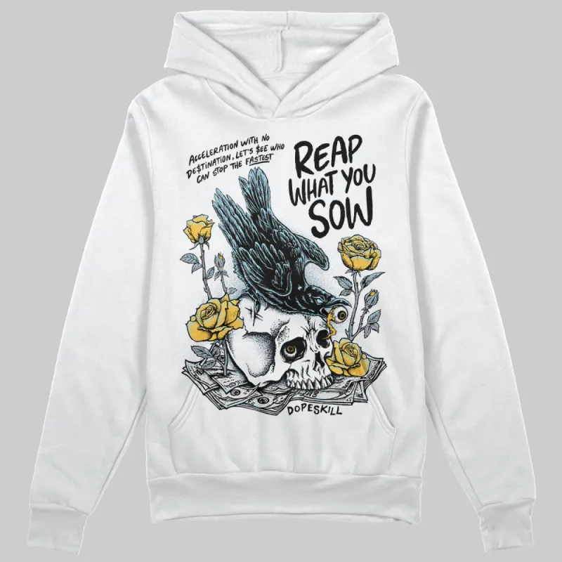 Blue Grey 13s DopeSkill Hoodie Sweatshirt Reap What You Sow Graphic sold by DopeSkill