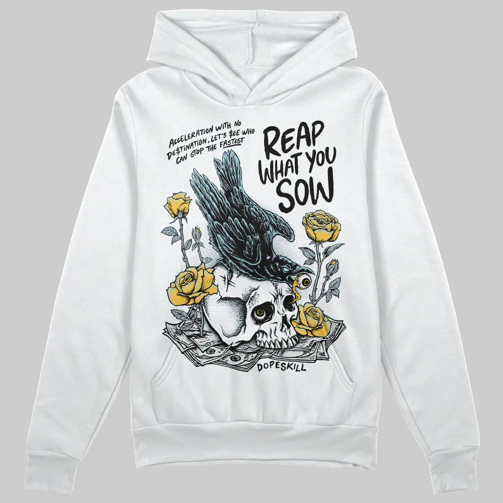 Blue Grey 13s DopeSkill Hoodie Sweatshirt Reap What You Sow Graphic sold by DopeSkill