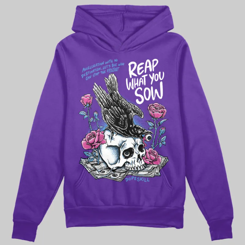 PURPLE Collection DopeSkill Purple Hoodie Sweatshirt Reap What You Sow Graphic sold by DopeSkill