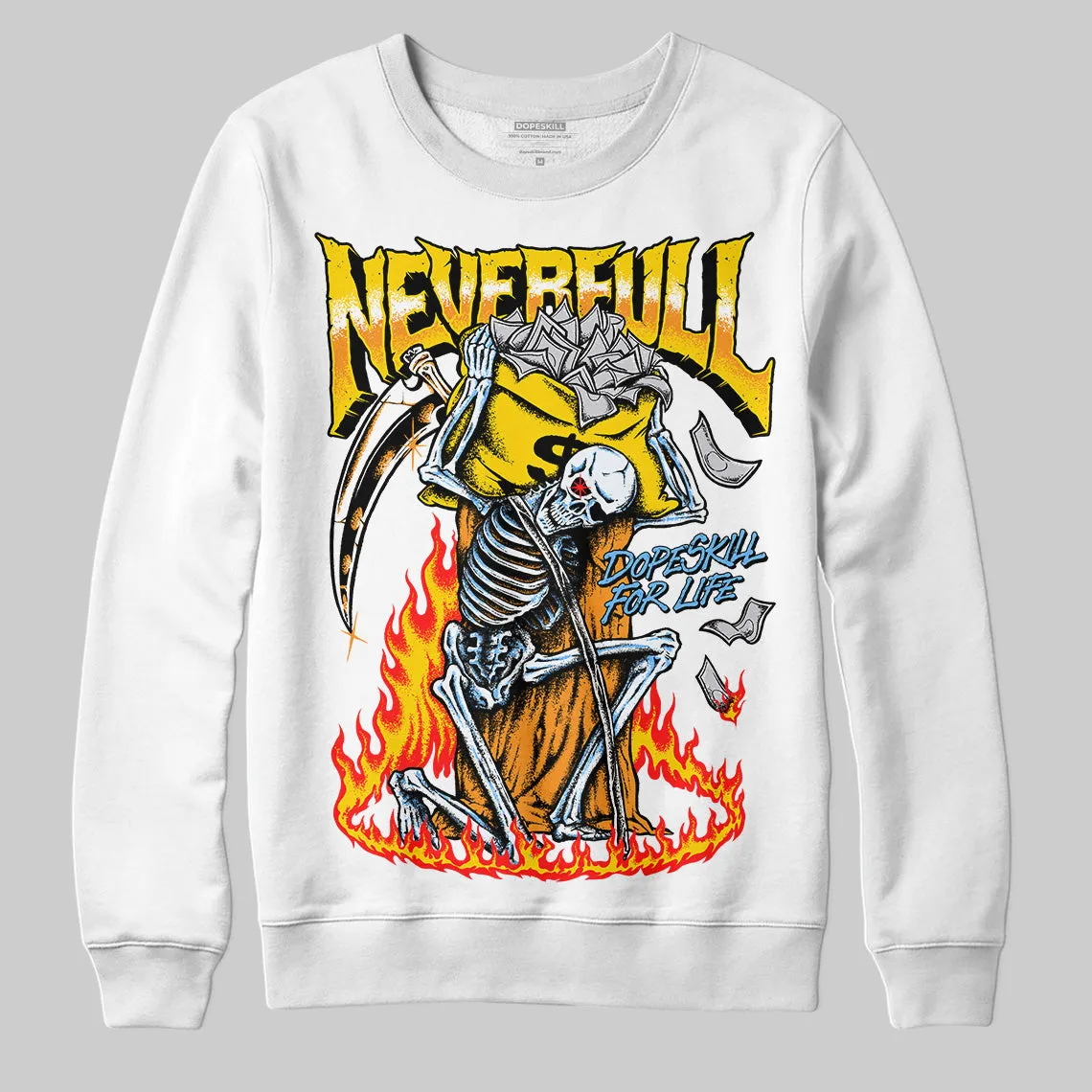 Yellow Ochre 6s DopeSkill Sweatshirt NeverFull Graphic sold by DopeSkill product image thumbnail 2