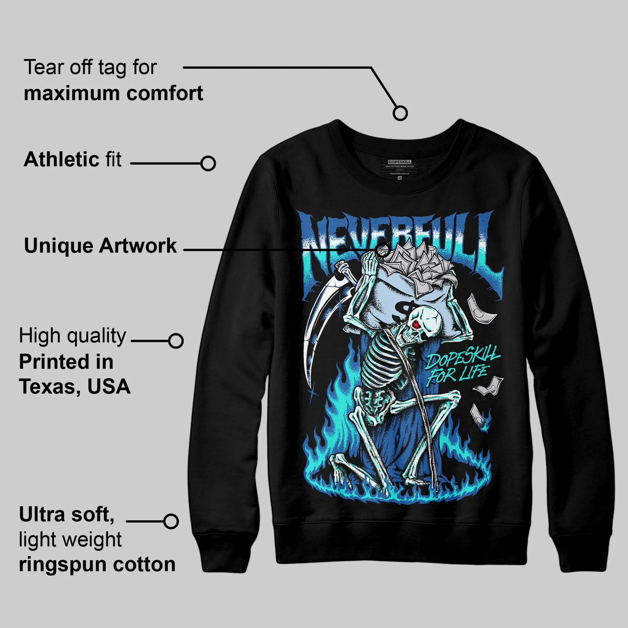 Space Jam 11s DopeSkill Sweatshirt NeverFull Graphic sold by DopeSkill product image thumbnail 3