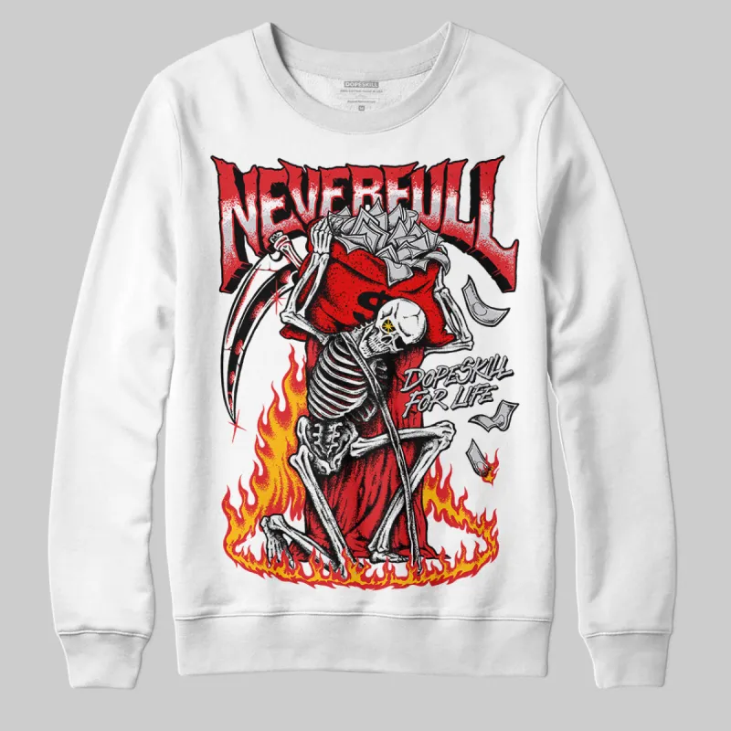 Red Cement 4S DopeSkill Sweatshirt NeverFull Graphic sold by DopeSkill