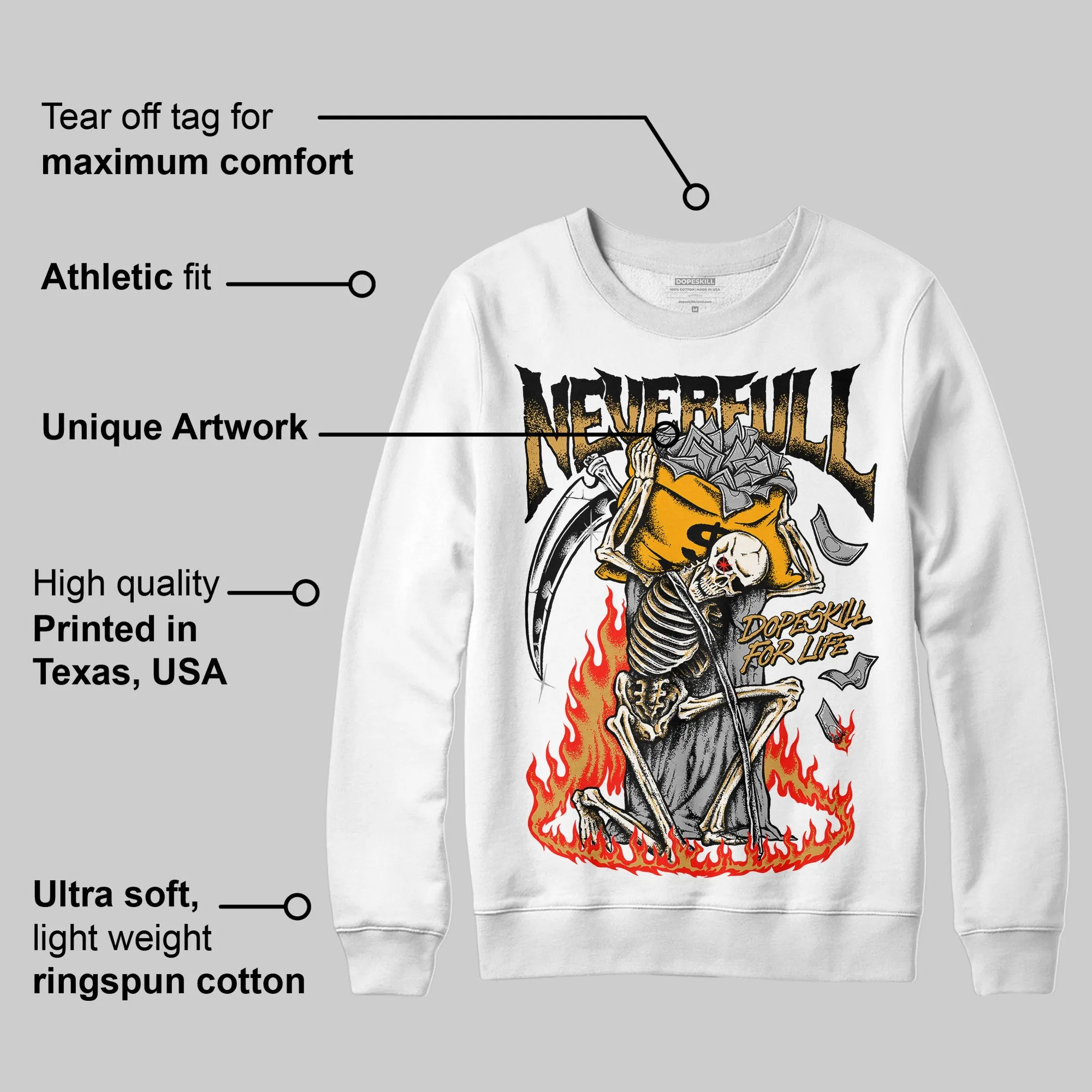 Gratitude 11s DopeSkill Sweatshirt NeverFull Graphic sold by DopeSkill product image thumbnail 3
