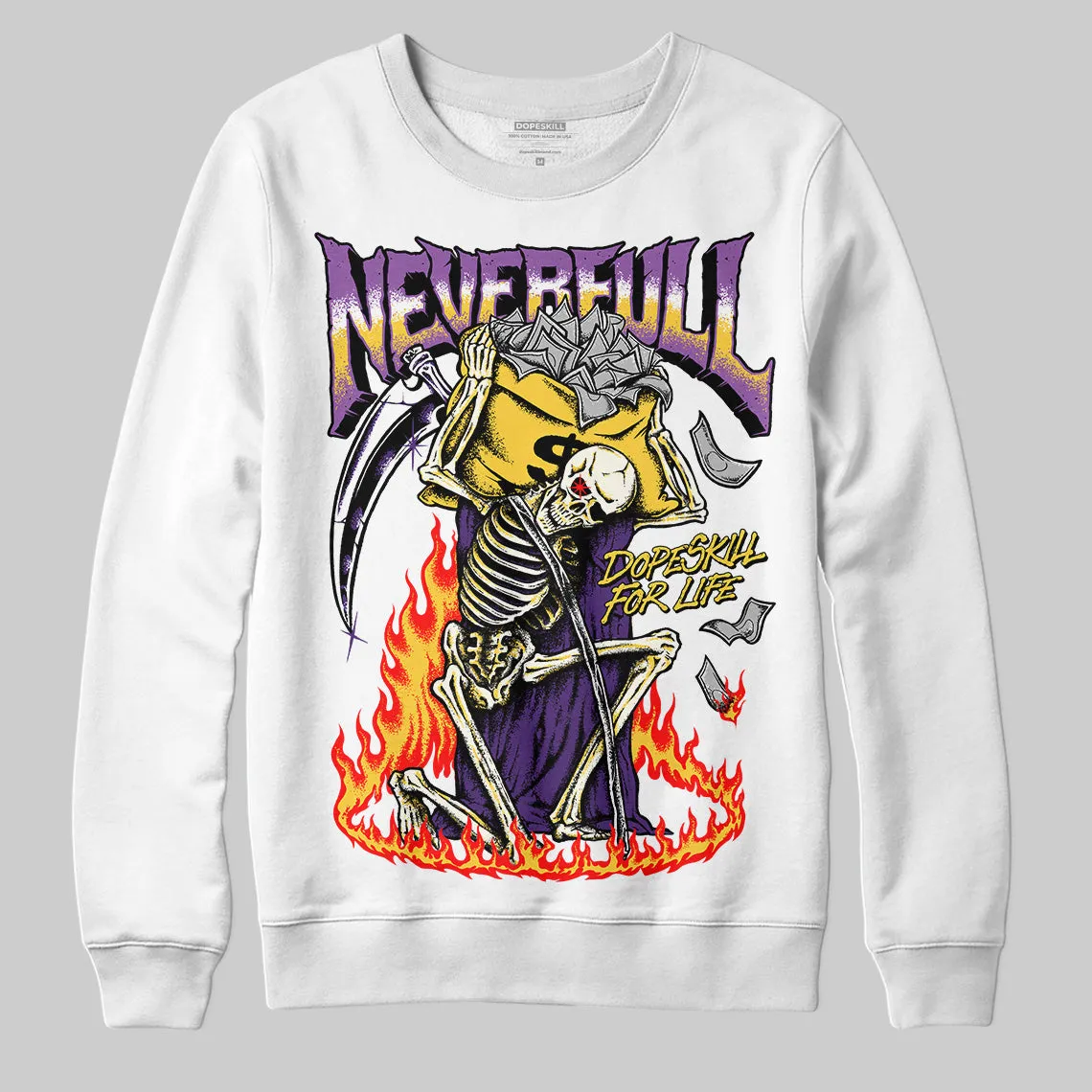 Field Purple 12s DopeSkill Sweatshirt NeverFull Graphic sold by DopeSkill