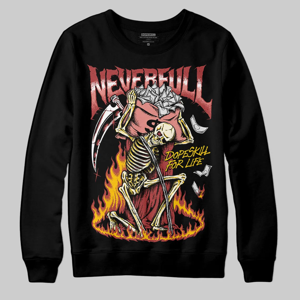 Dune Red 13s DopeSkill Sweatshirt NeverFull Graphic sold by DopeSkill product image thumbnail 2