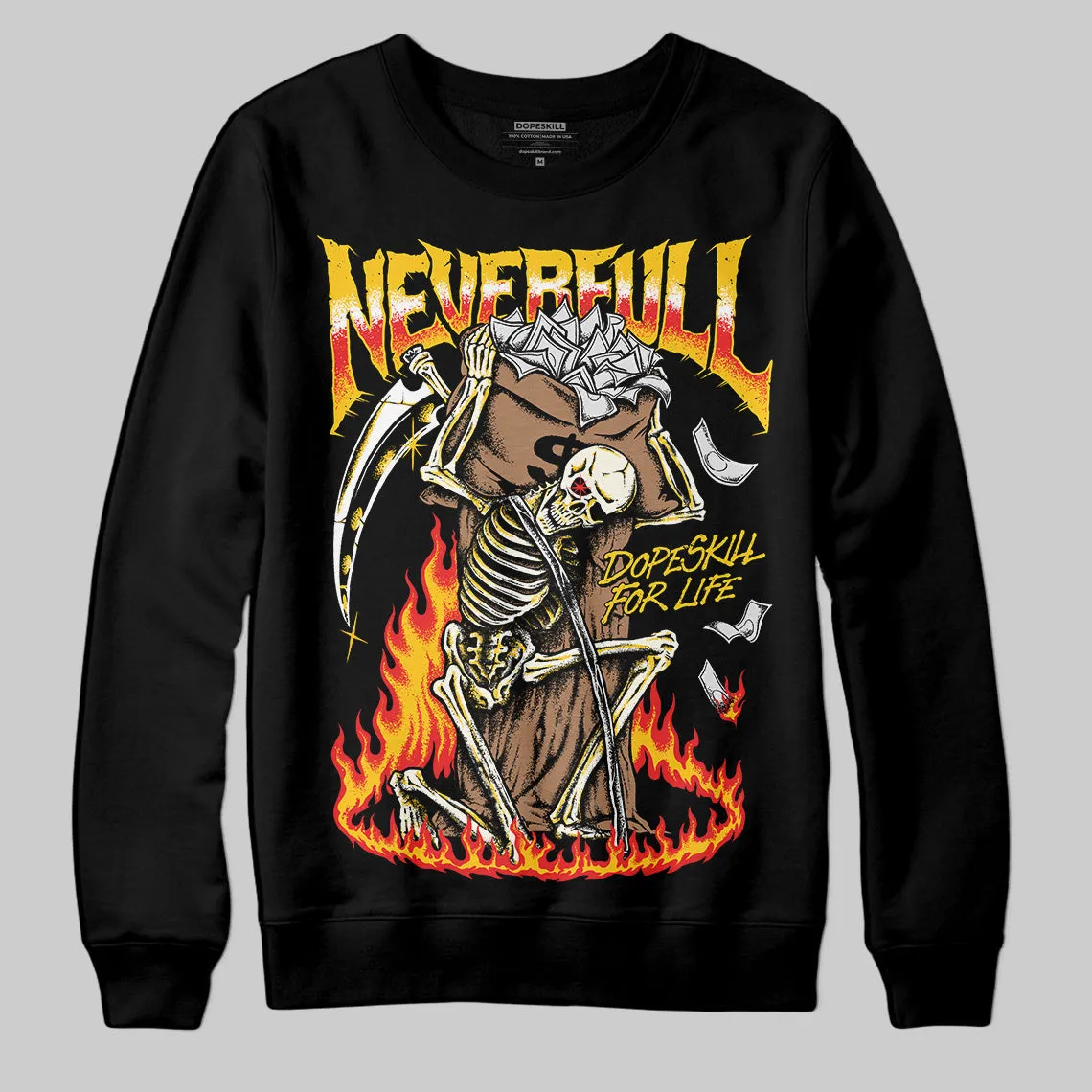 Yellow Collection DopeSkill Sweatshirt NeverFull Graphic sold by DopeSkill