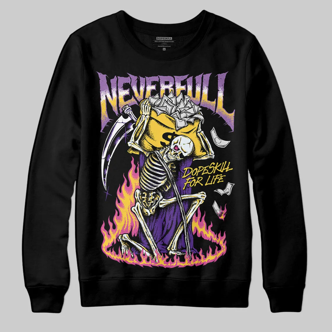 PURPLE Collection DopeSkill Sweatshirt NeverFull Graphic sold by DopeSkill