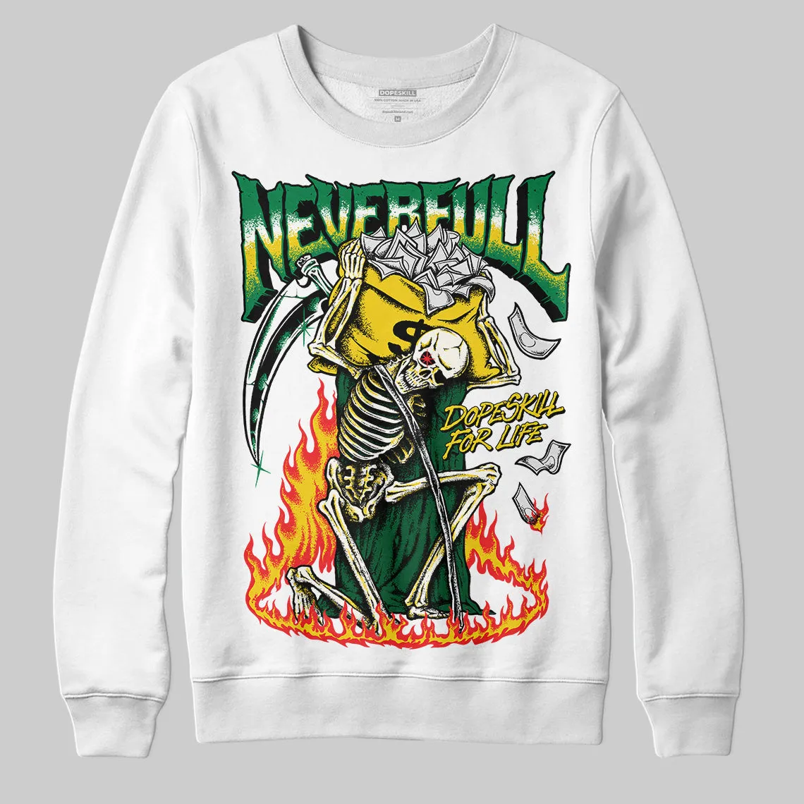 Green Collection DopeSkill Sweatshirt NeverFull Graphic sold by DopeSkill