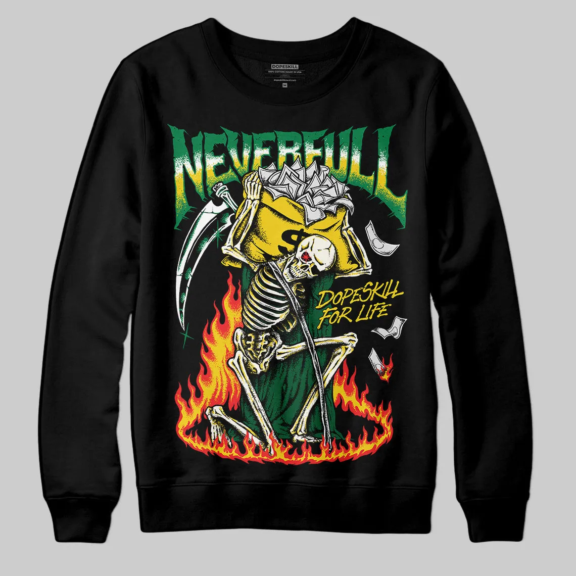 Green Collection DopeSkill Sweatshirt NeverFull Graphic sold by DopeSkill product image thumbnail 2