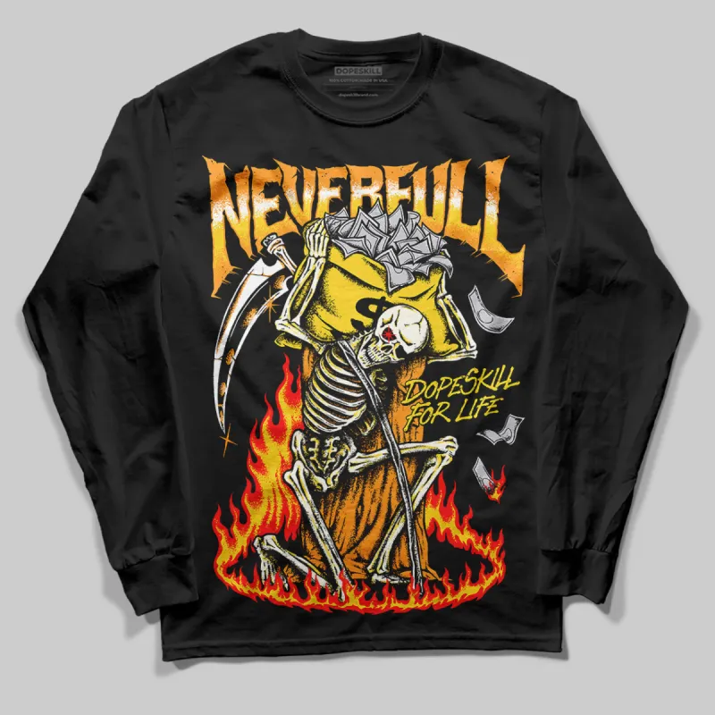 Black Tour Yellow AJ 4 Thunder DopeSkill Long Sleeve T-Shirt NeverFull Graphic sold by DopeSkill