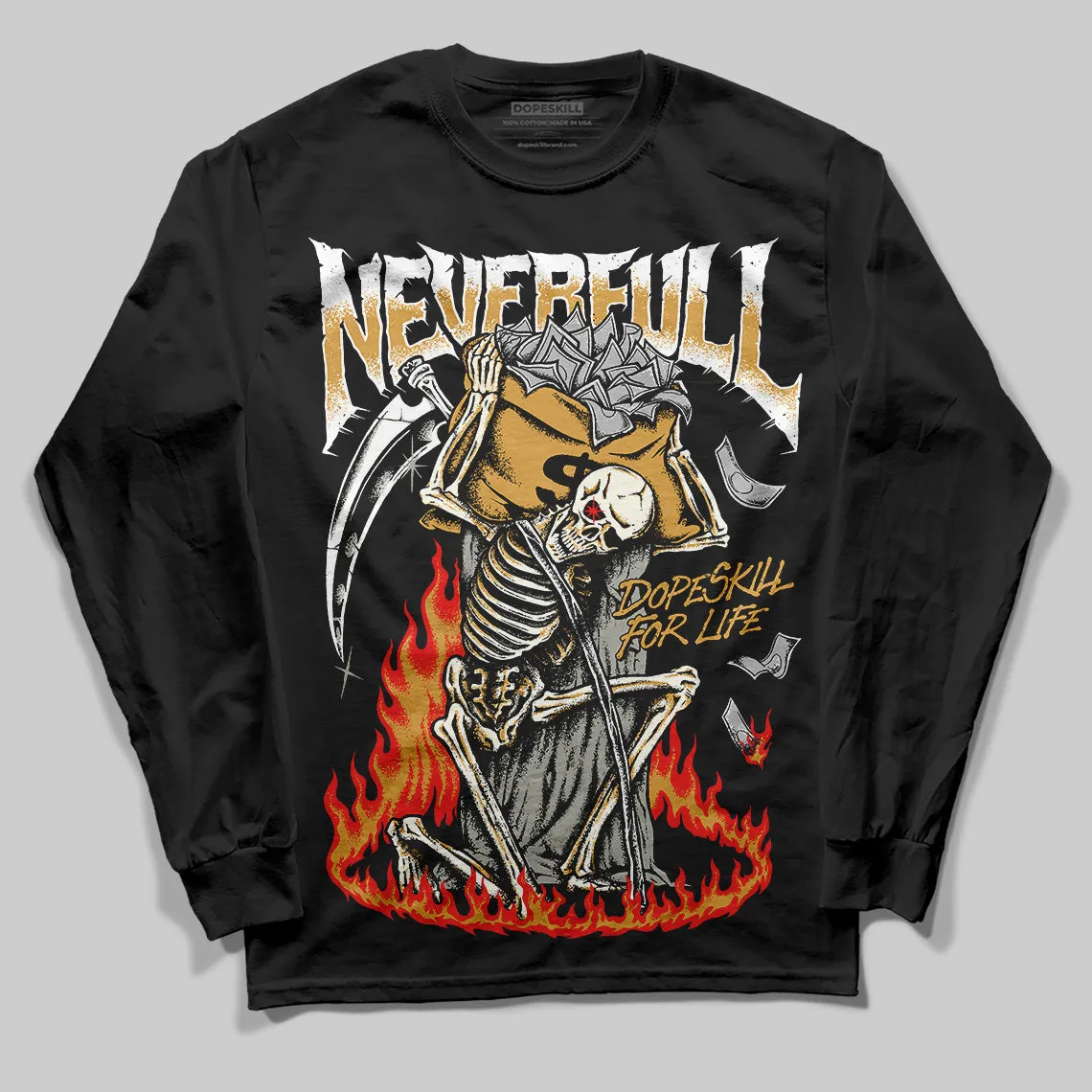 Gratitude 11s DopeSkill Long Sleeve T-Shirt NeverFull Graphic sold by DopeSkill product image thumbnail 2
