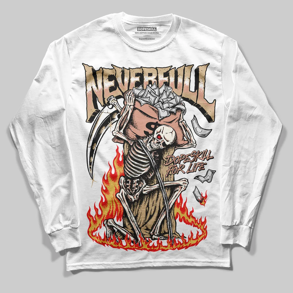 TAN Collection DopeSkill Long Sleeve T-Shirt NeverFull Graphic sold by DopeSkill product image thumbnail 2
