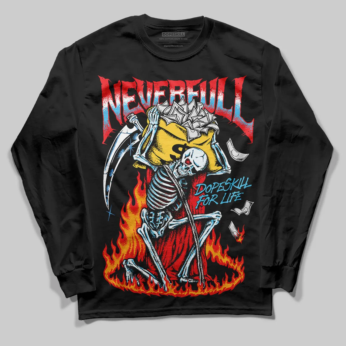 Red Collection DopeSkill Long Sleeve T-Shirt NeverFull Graphic sold by DopeSkill