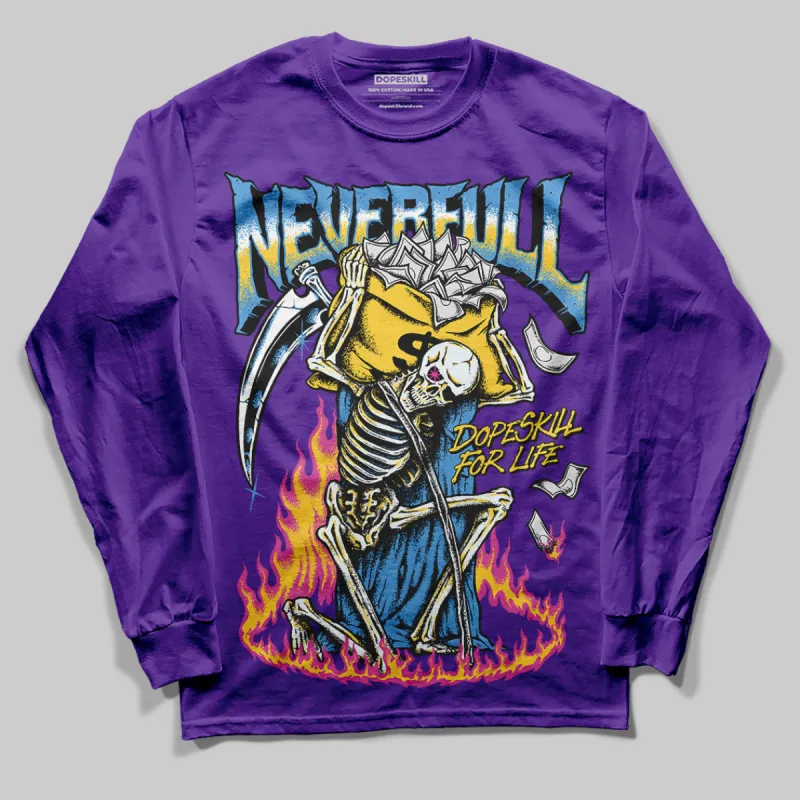 PURPLE Collection DopeSkill Purple Long Sleeve T-Shirt NeverFull Graphic sold by DopeSkill