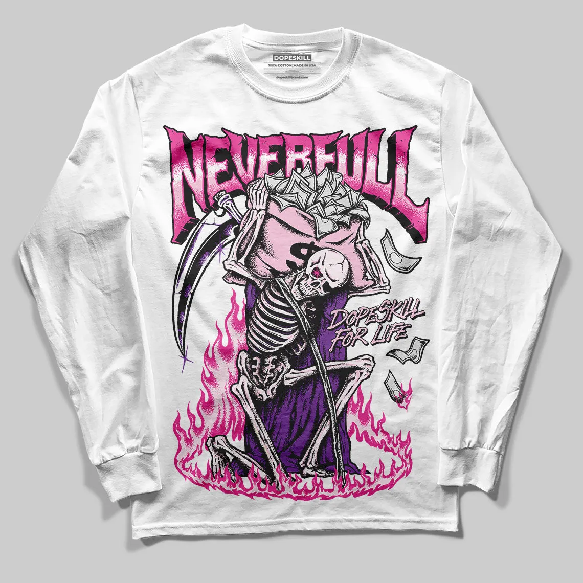 Pink Collection DopeSkill Long Sleeve T-Shirt NeverFull Graphic sold by DopeSkill