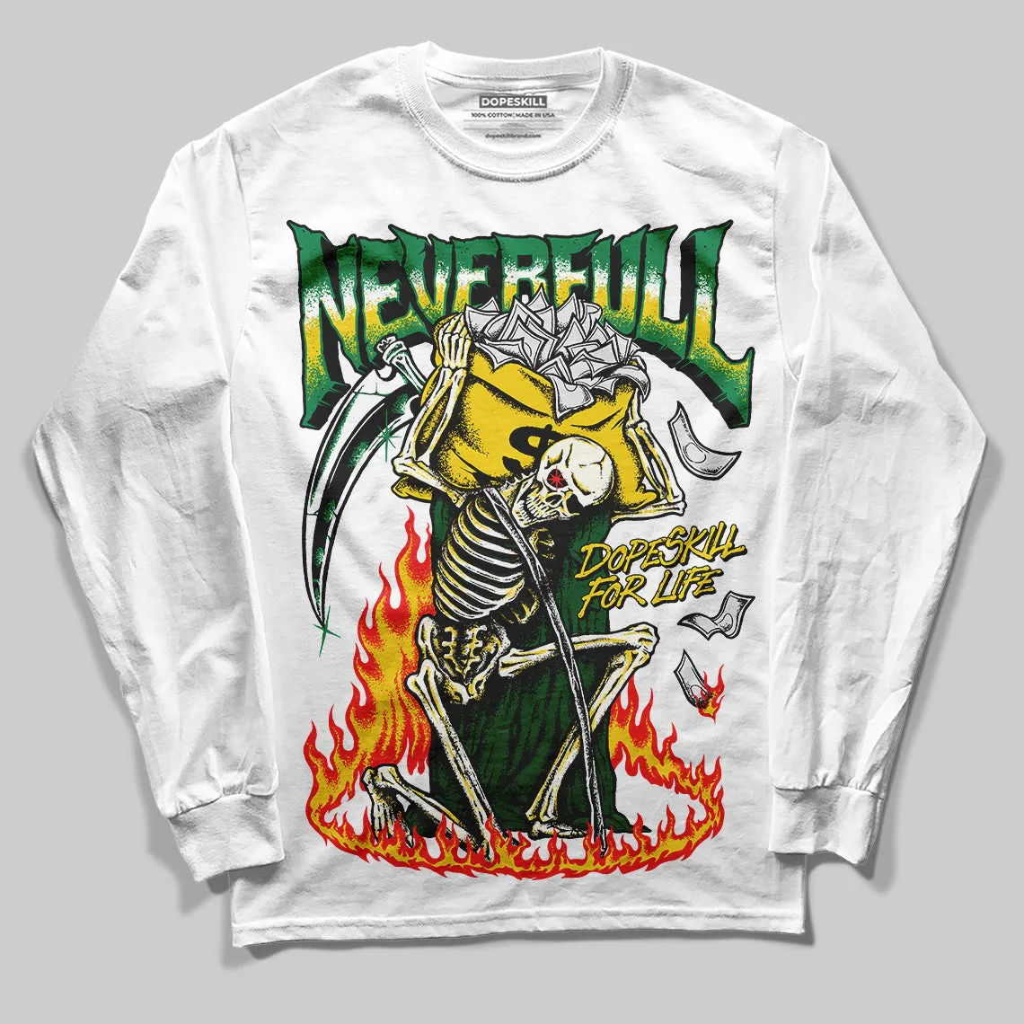 Green Collection DopeSkill Long Sleeve T-Shirt NeverFull Graphic sold by DopeSkill