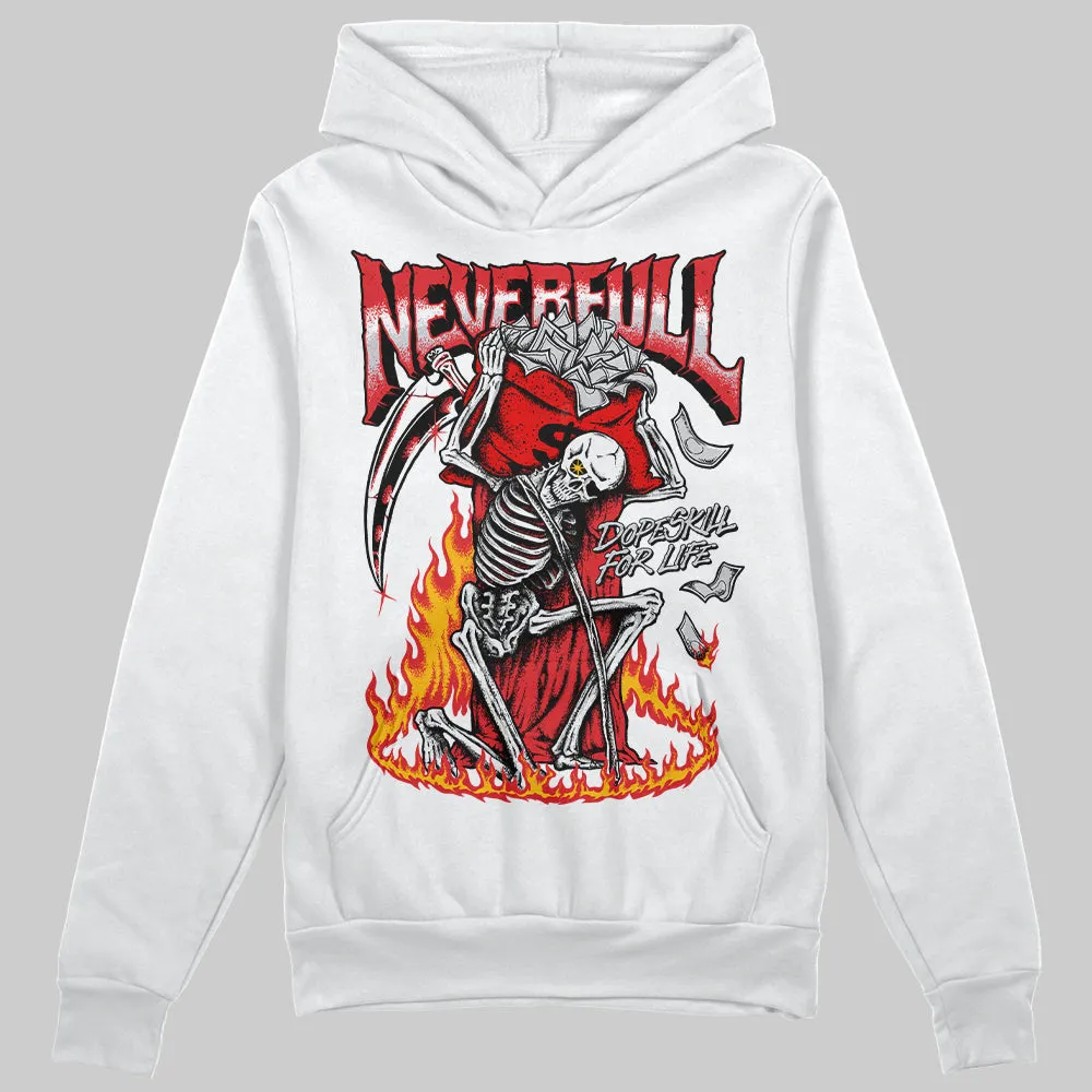 Red Cement 4S DopeSkill Hoodie Sweatshirt NeverFull Graphic sold by DopeSkill