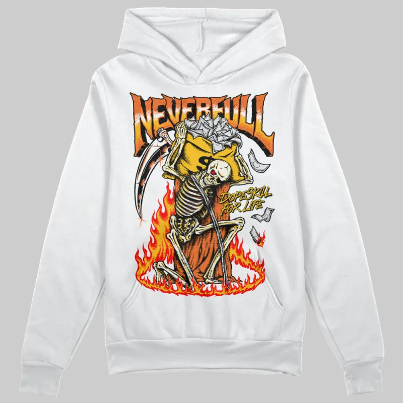 Orange Black White DopeSkill Hoodie Sweatshirt NeverFull Graphic sold by DopeSkill