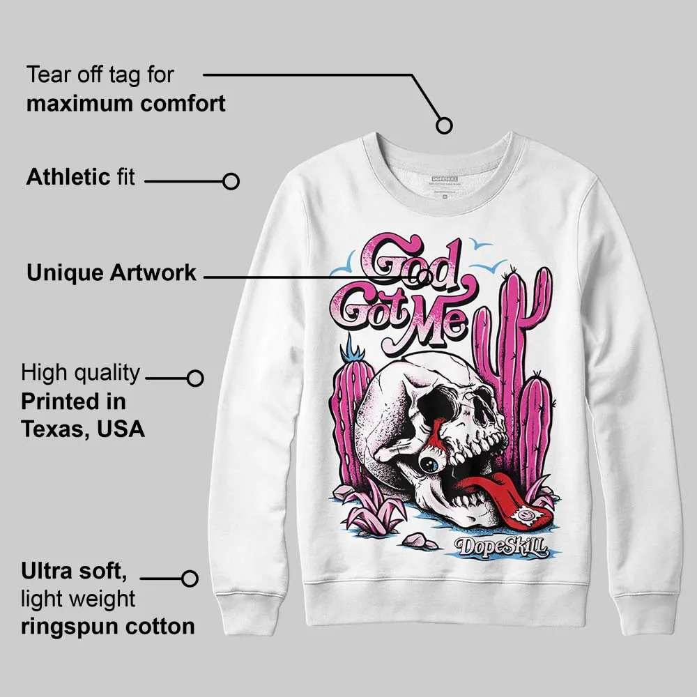 Triple Pink Dunk DopeSkill Long Sleeve T-Shirt God Got Me Graphic sold by DopeSkill product image thumbnail 3
