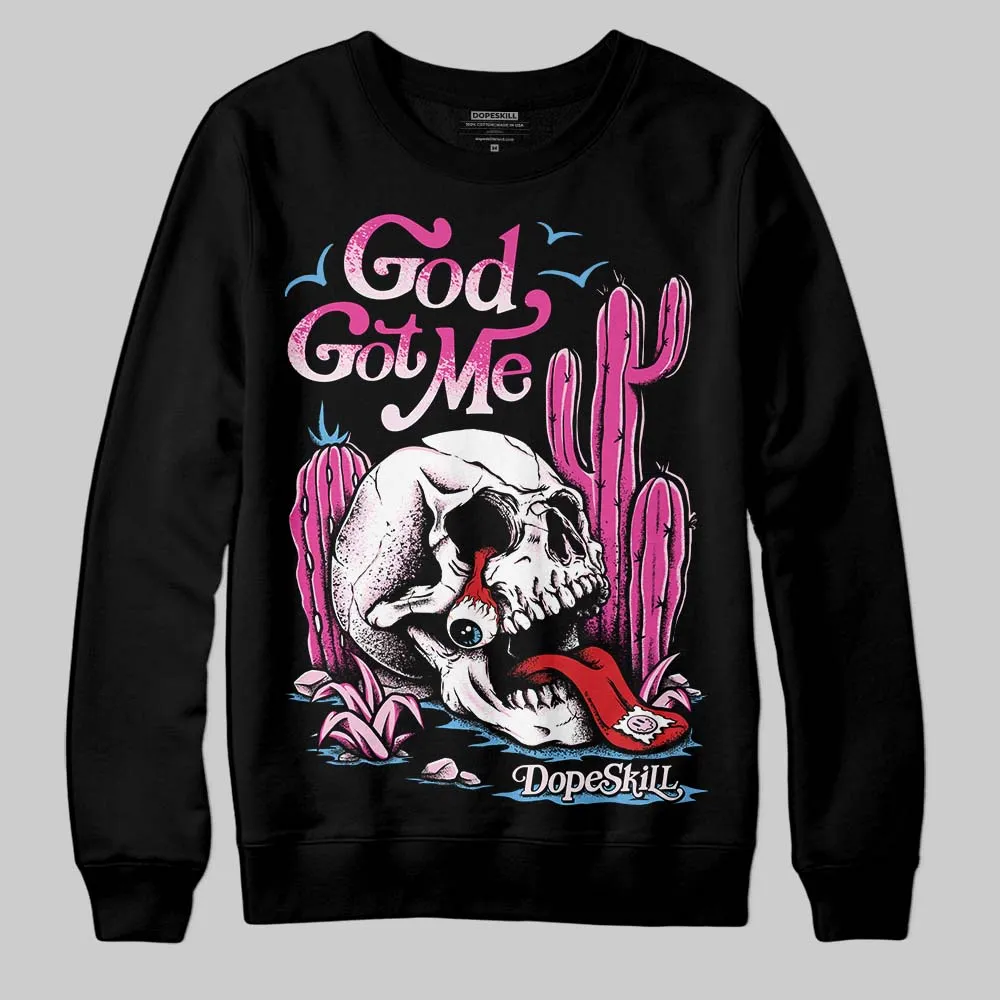 Triple Pink Dunk DopeSkill Long Sleeve T-Shirt God Got Me Graphic sold by DopeSkill product image thumbnail 2