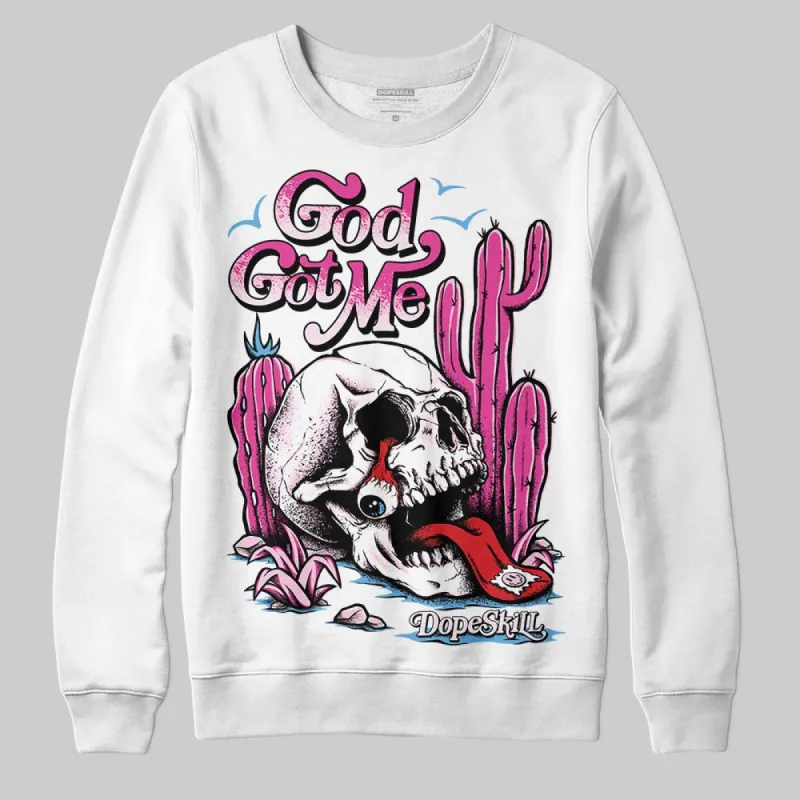 Triple Pink Dunk DopeSkill Long Sleeve T-Shirt God Got Me Graphic sold by DopeSkill