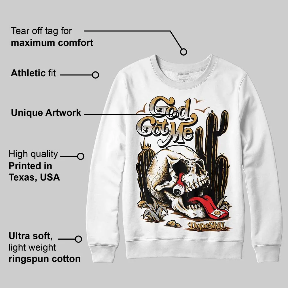 Gratitude 11s DopeSkill Sweatshirt God Got Me Graphic sold by DopeSkill product image thumbnail 3