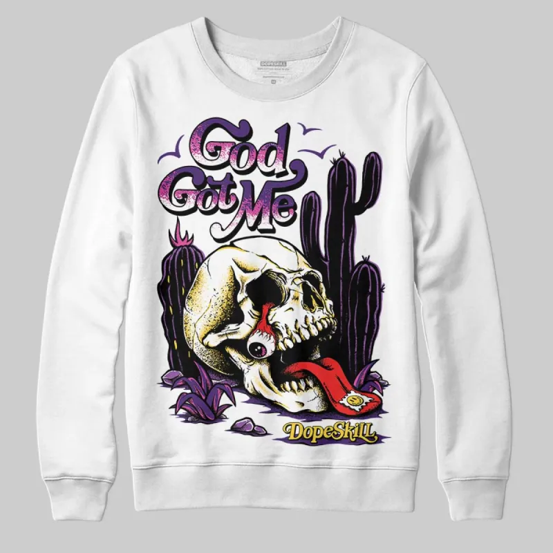 Field Purple 12s DopeSkill Sweatshirt God Got Me Graphic sold by DopeSkill