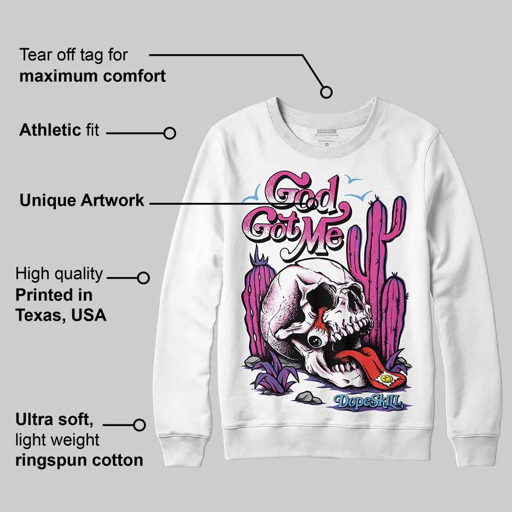 Dunk Active Fuchsia DopeSkill Sweatshirt God Got Me Graphic sold by DopeSkill product image thumbnail 3