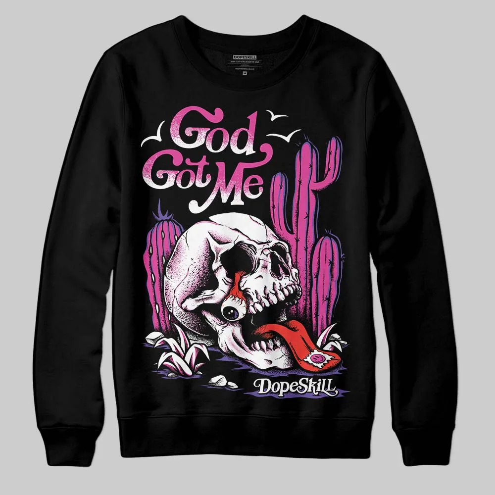 Dunk Active Fuchsia DopeSkill Sweatshirt God Got Me Graphic sold by DopeSkill product image thumbnail 2