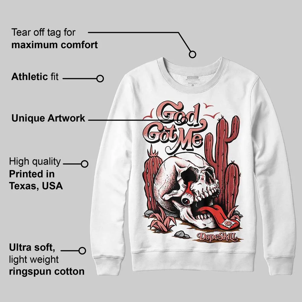 Dune Red 13s DopeSkill Sweatshirt God Got Me Graphic sold by DopeSkill product image thumbnail 3