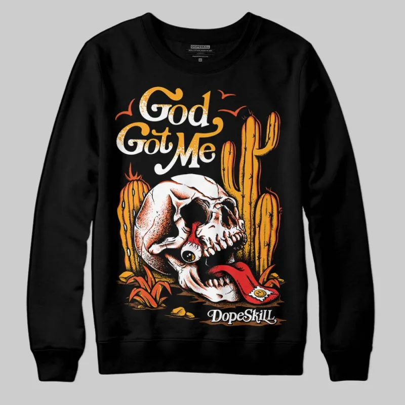 Black Taxi 12s DopeSkill Sweatshirt God Got Me Graphic sold by DopeSkill