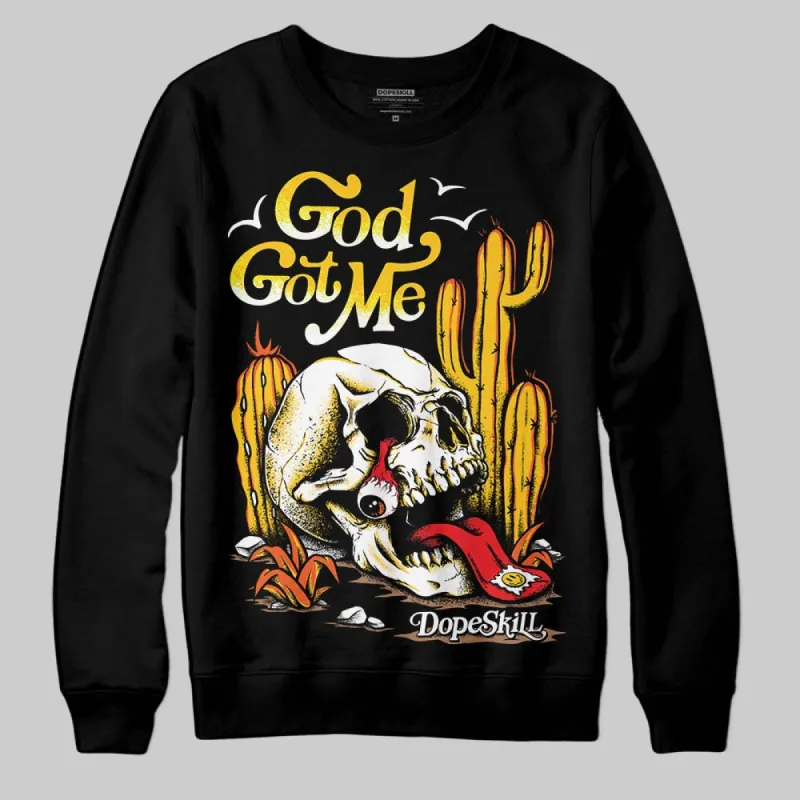 Yellow Collection DopeSkill Sweatshirt God Got Me Graphic sold by DopeSkill