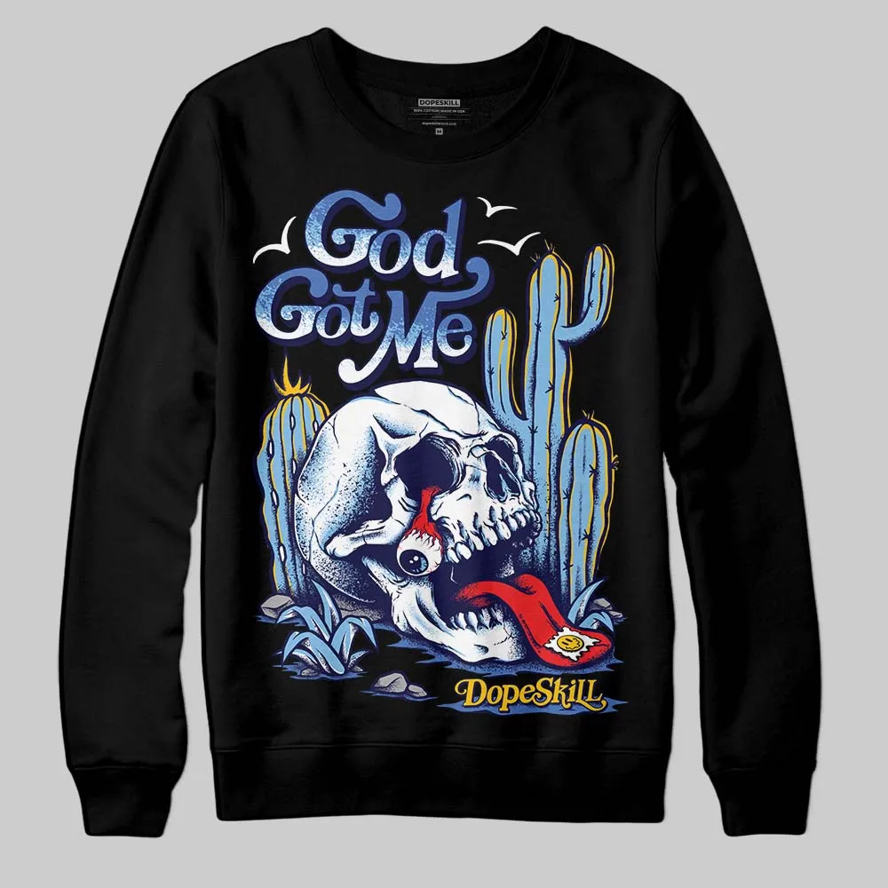 University Blue Collection DopeSkill Sweatshirt God Got Me Graphic sold by DopeSkill product image thumbnail 2