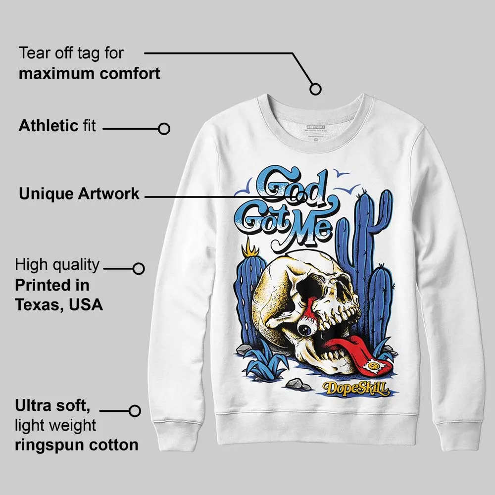 Royal Blue Collection DopeSkill Sweatshirt God Got Me Graphic sold by DopeSkill product image thumbnail 3