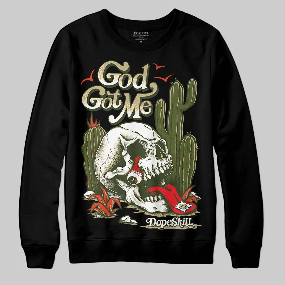 Olive Collection DopeSkill Sweatshirt God Got Me Graphic sold by DopeSkill product image thumbnail 2