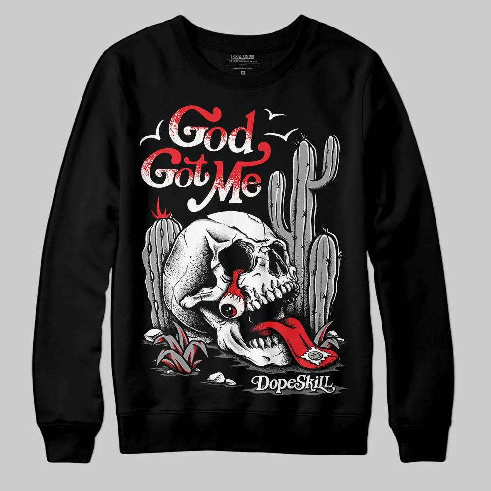 Grey Collection DopeSkill Sweatshirt God Got Me Graphic sold by DopeSkill product image thumbnail 2