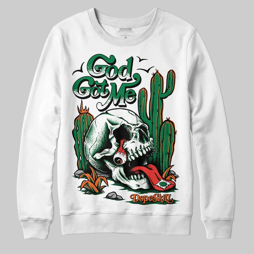 Green Collection DopeSkill Sweatshirt God Got Me Graphic sold by DopeSkill
