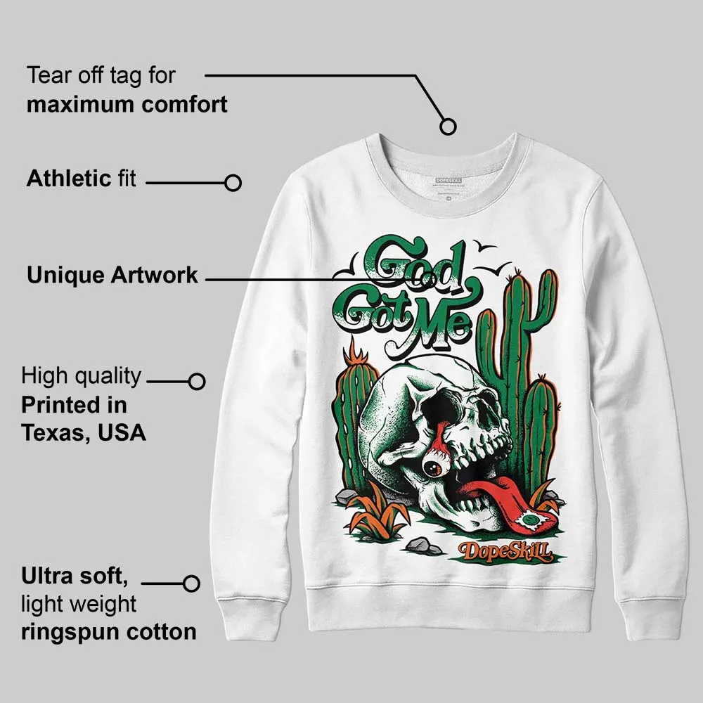 Green Collection DopeSkill Sweatshirt God Got Me Graphic sold by DopeSkill product image thumbnail 3