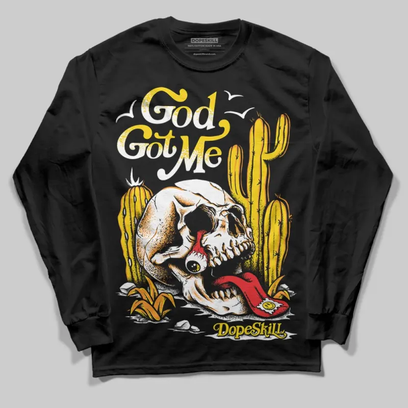 Yellow Ochre 6s DopeSkill Long Sleeve T-Shirt God Got Me Graphic sold by DopeSkill