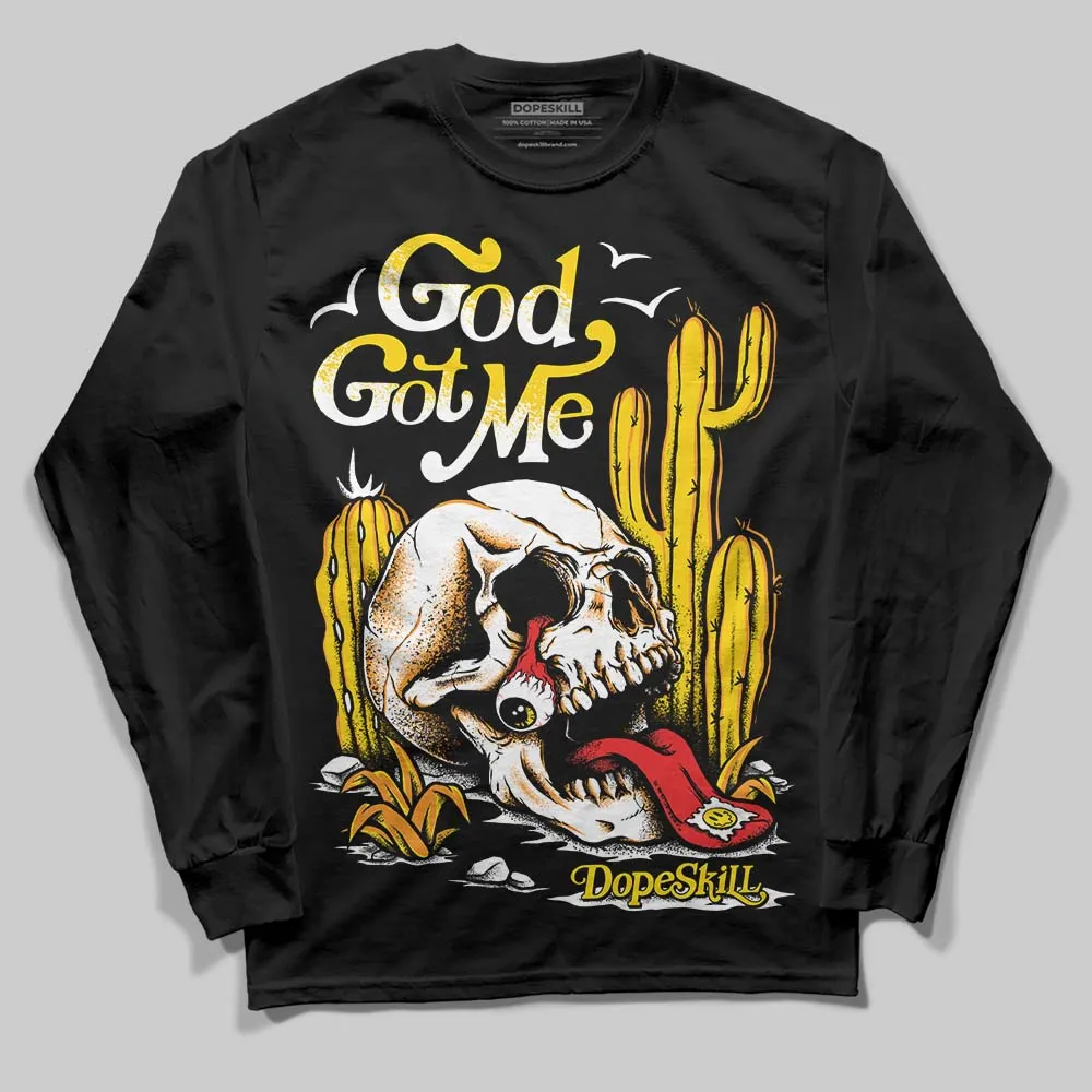 Yellow Ochre 6s DopeSkill Long Sleeve T-Shirt God Got Me Graphic sold by DopeSkill