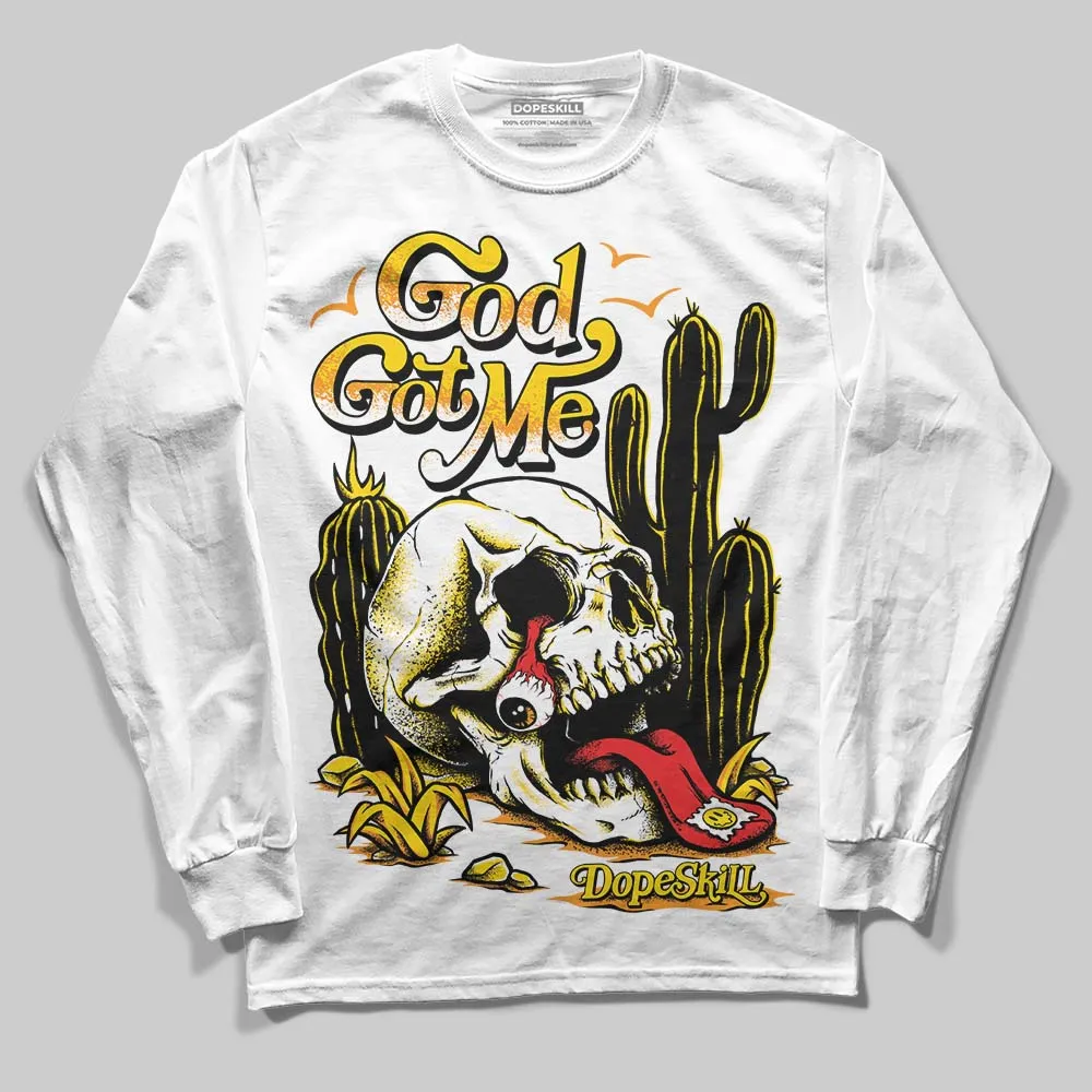 Yellow Ochre 6s DopeSkill Long Sleeve T-Shirt God Got Me Graphic sold by DopeSkill product image thumbnail 2