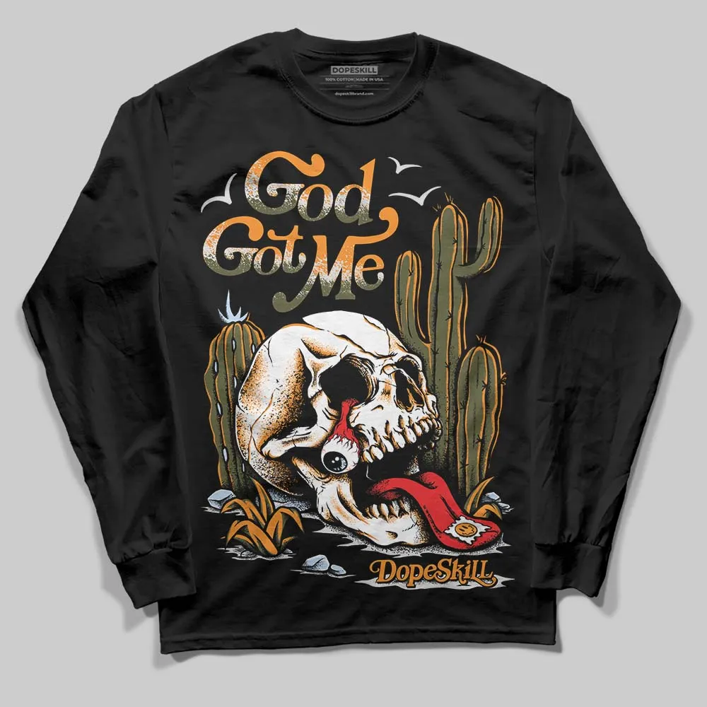Olive 5s DopeSkill Long Sleeve T-Shirt God Got Me Graphic sold by DopeSkill product image thumbnail 2