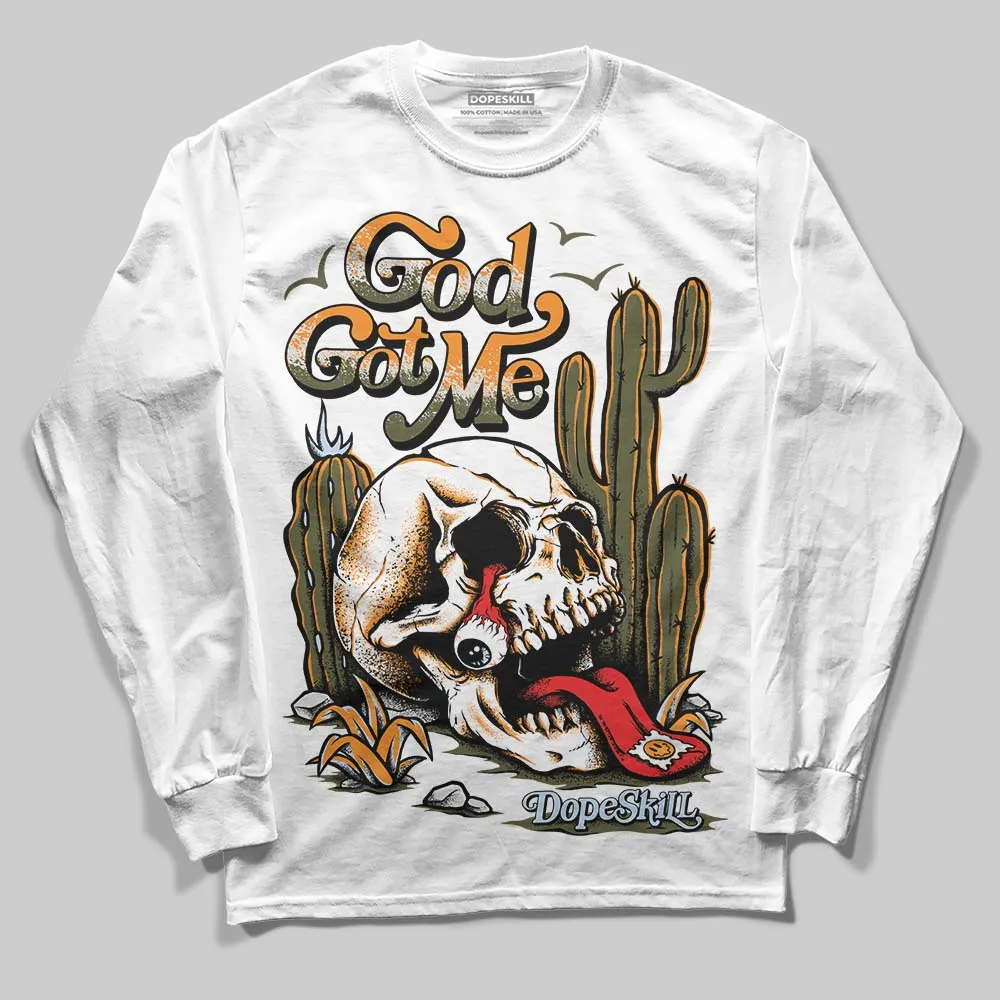 Olive 5s DopeSkill Long Sleeve T-Shirt God Got Me Graphic sold by DopeSkill
